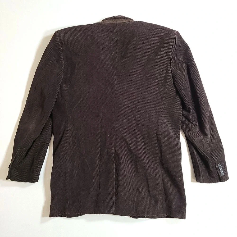 Banana‎ Republic Corduroy Blazer Mens 40R Brown Cotton 3 Button Sport Coat
